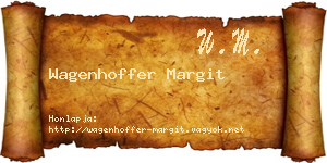 Wagenhoffer Margit névjegykártya