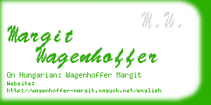 margit wagenhoffer business card